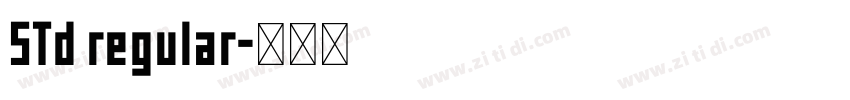 STd regular字体转换 STd regular字体转换